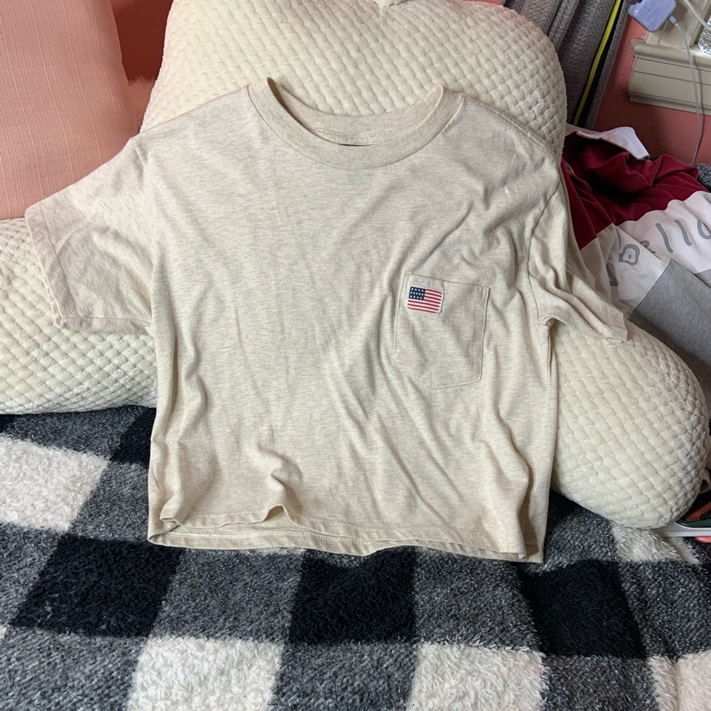 American flag crop top